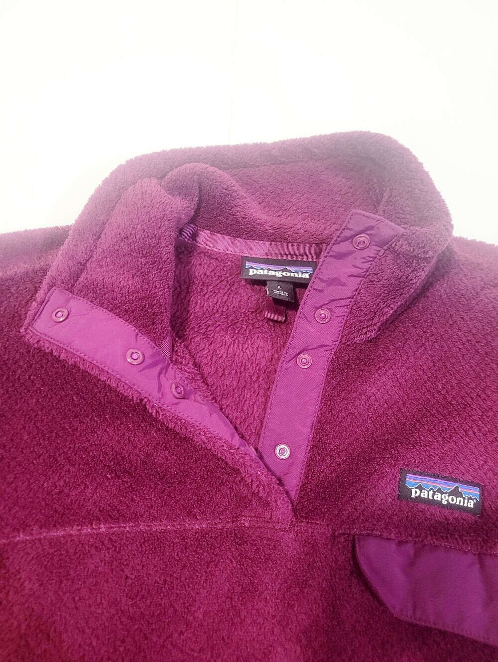 Patagonia Synchilla Snap-T Fleece Pullover Womens L Purple Polartec Thermal Pro - Picture 6 of 16